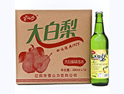 雪山力汽水 碳酸饮料 大白梨玻璃瓶 果味碳酸饮料12瓶箱